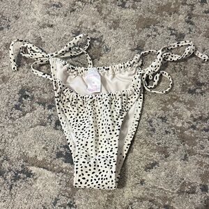 Xhilaration Black and White Polka Dot Bikini Bottom